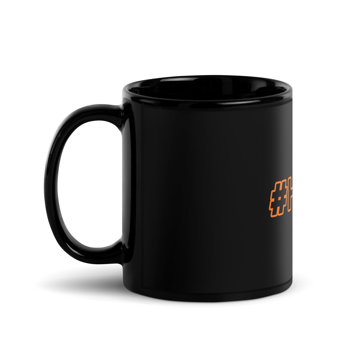 HODL Black Glossy Mug | HODL Black Glossy Mug | Sleek Coffee Mug