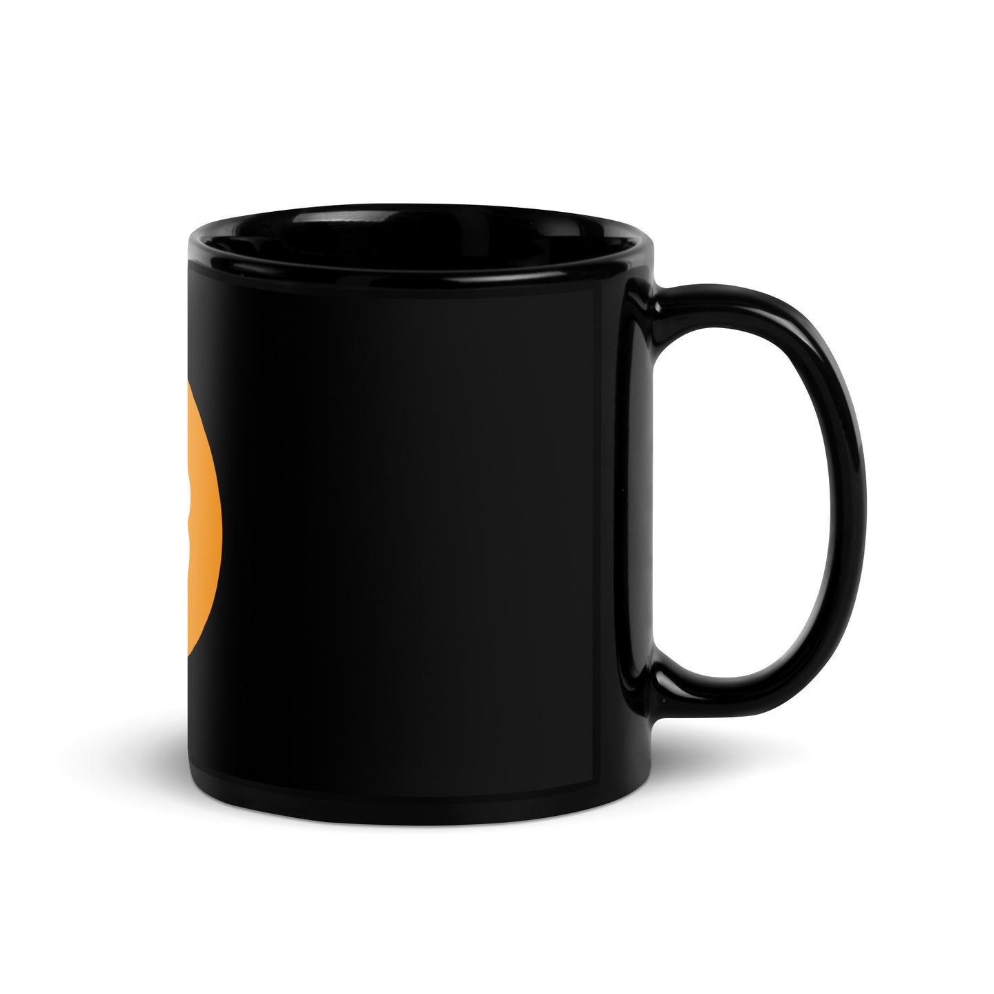 BTC Black Glossy Mug | Cryptocurrency Coffee Mug for Crypto Enthusiasts