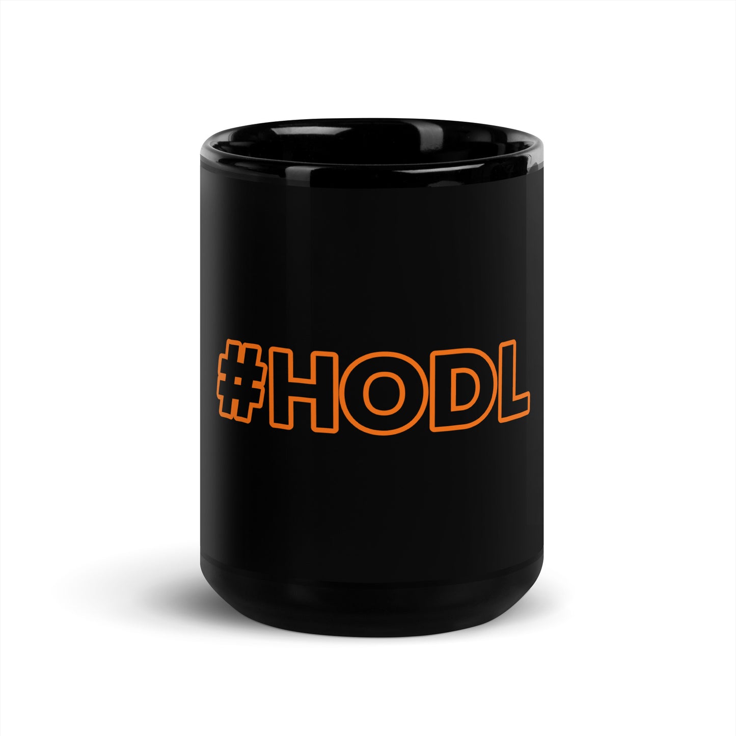 HODL Black Glossy Mug | HODL Black Glossy Mug | Sleek Coffee Mug