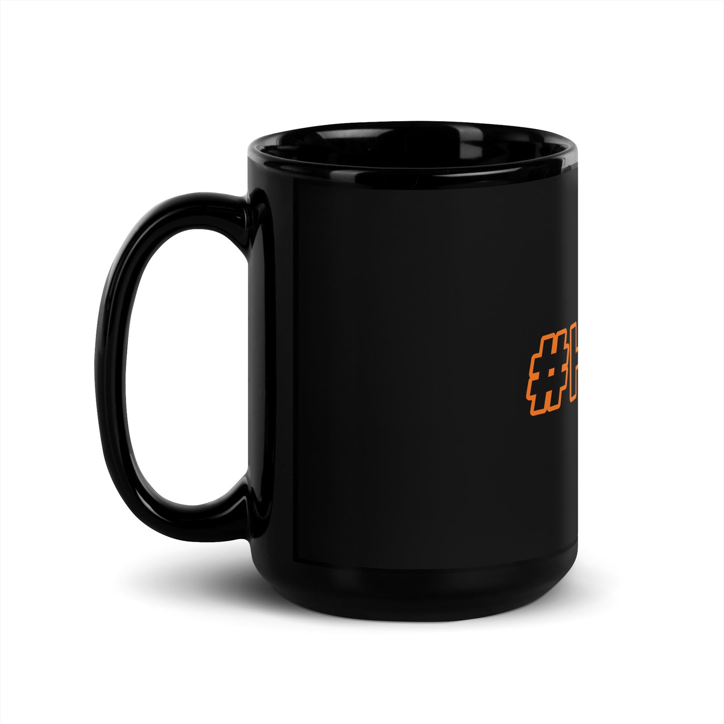 HODL Black Glossy Mug | HODL Black Glossy Mug | Sleek Coffee Mug