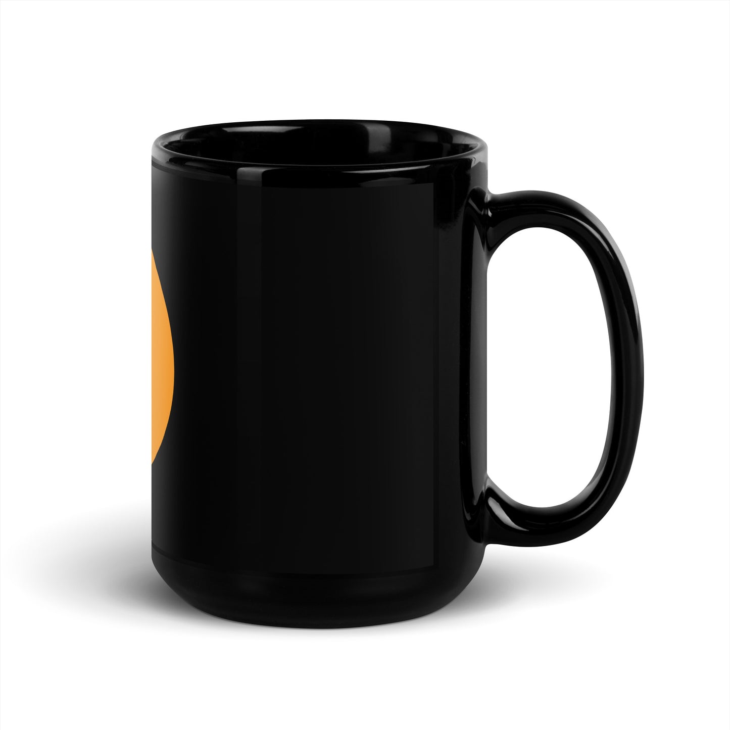 BTC Black Glossy Mug | Cryptocurrency Coffee Mug for Crypto Enthusiasts